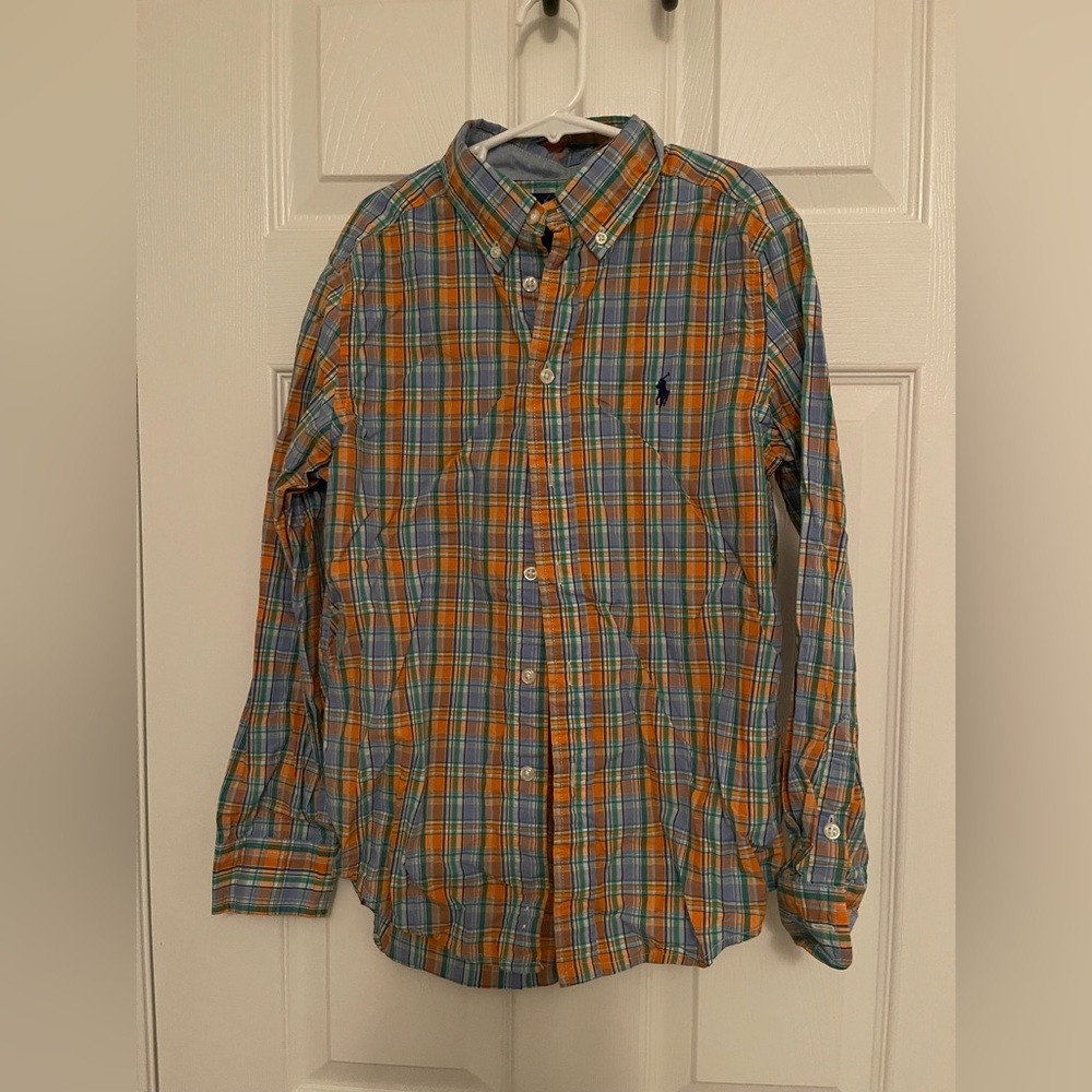 Youth Polo by Ralph Lauren Men's Multicolor Plaid Shirt